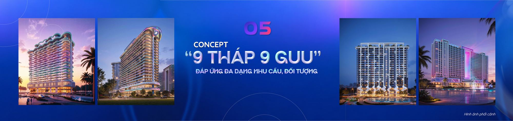 Concept 9 tháp 9 guu kiến trúc Mercurio Design Lab Qtopia
